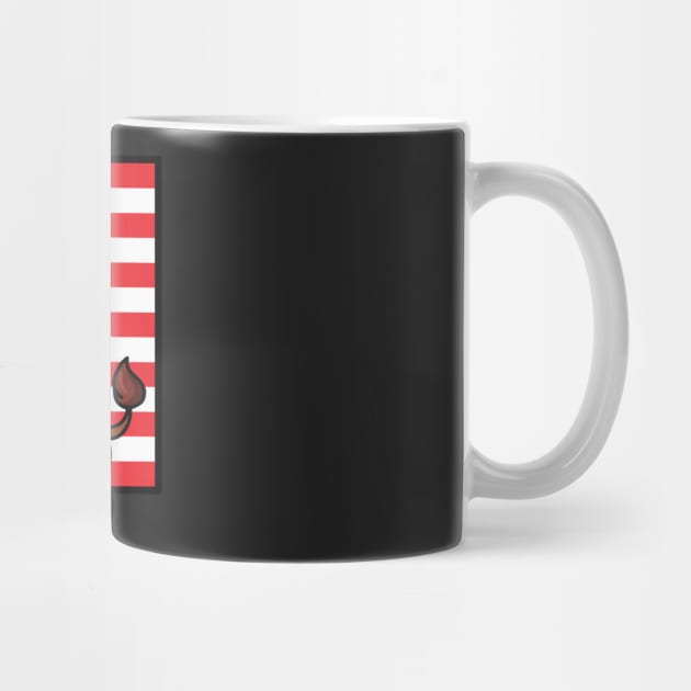 USA Flag with Bison EST 1776 by HolidayBug